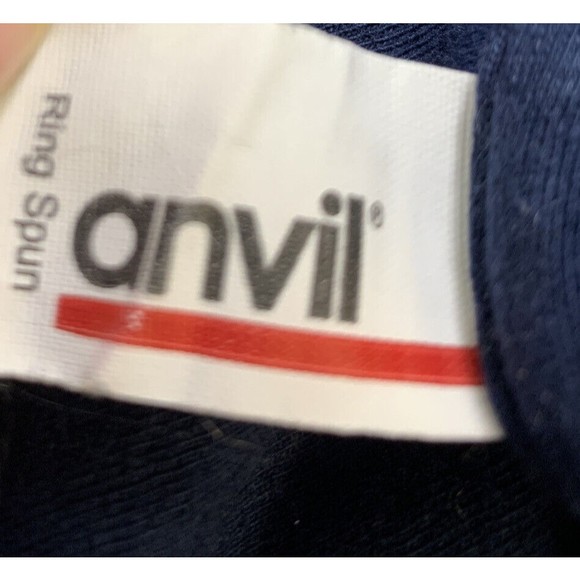 Anvil Ring Spun Cotton Mens Short Sleeve Crew Neck Graphic TShirt Sz L - Picture 4 of 5